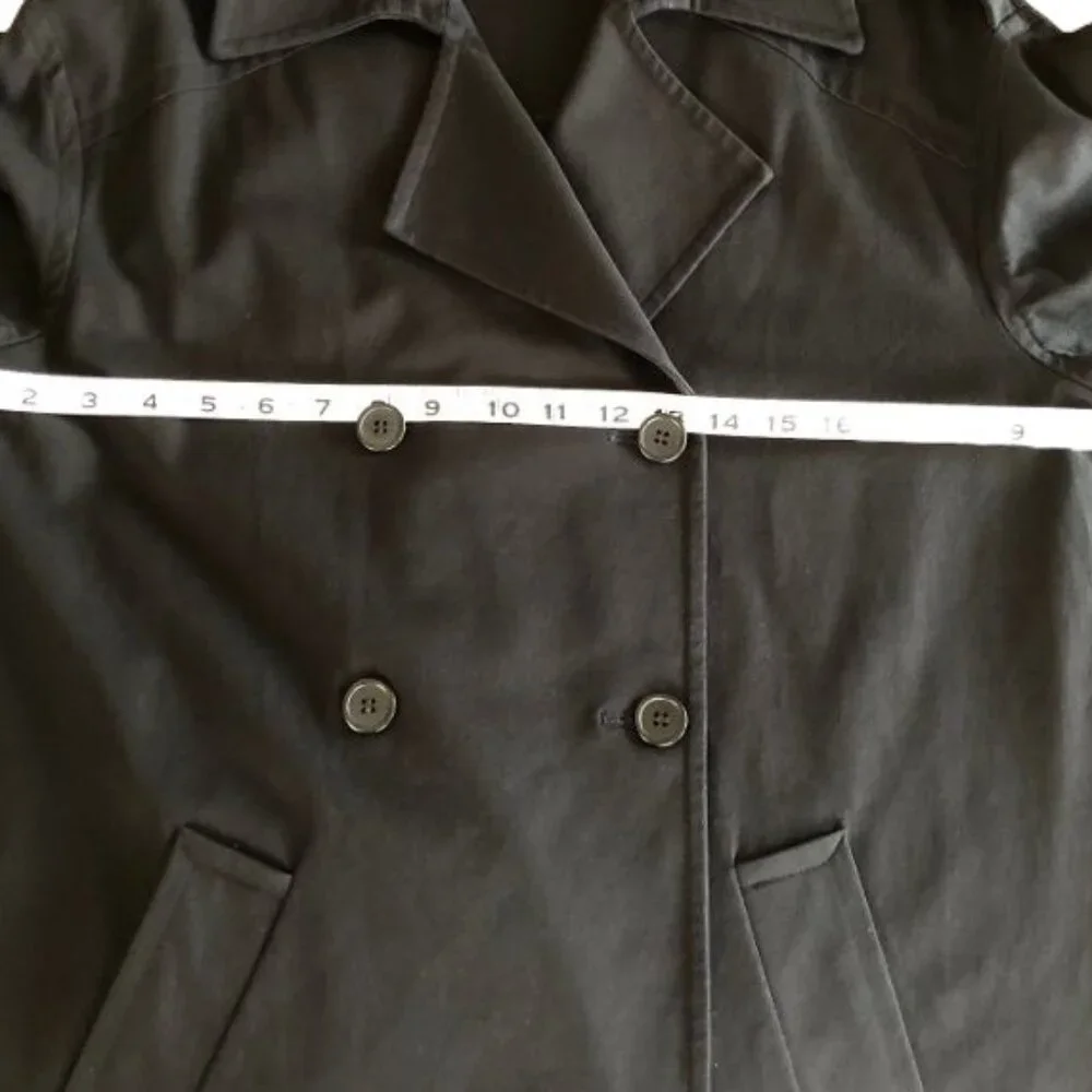 Something Navy Easy Oversized Trench Coat Size: xxs Color: Black NWT
